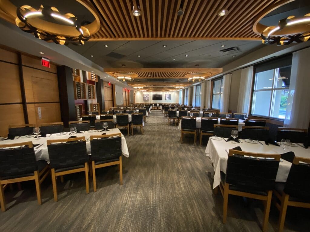 large indoor dining area of Fogo de Chao